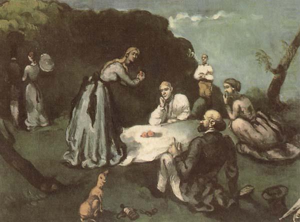Paul Cezanne Le Dejeuner sur i herbe china oil painting image